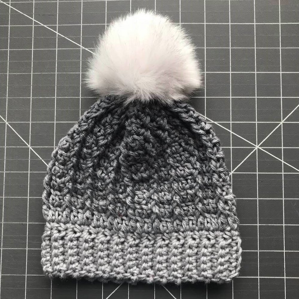 New Handmade Crochet Winter Beanie Hat Youth Child - Picture 1 of 4